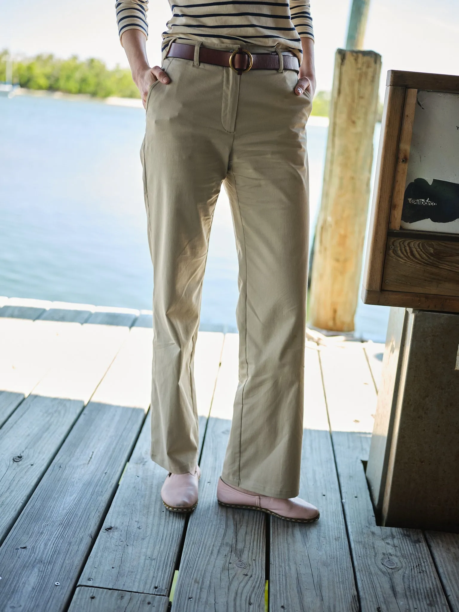 Women's Trousers in Khaki